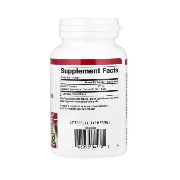 Natural Factors CranRich Cranberry Concentrate 500 mg 90 Capsules in Pakistan thumbnail 2